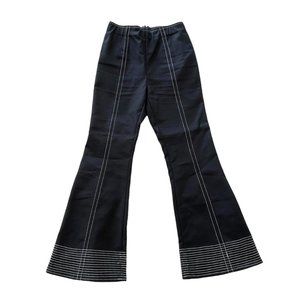 C/meo Collective black pants with white stitching. Size XS